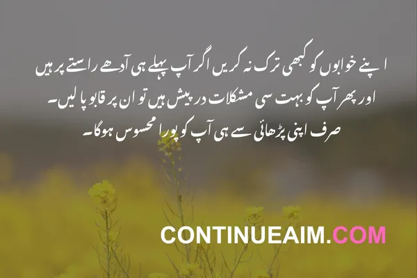 Motivation Quotes in Urdu