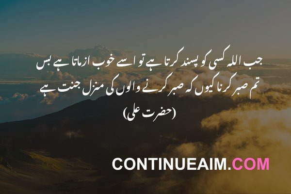 Hazrat Ali Quotes in Urdu