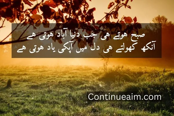 Good Moring Quotes in Urdu
