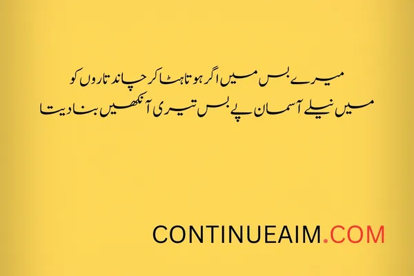 Eyes Quotes in Urdu