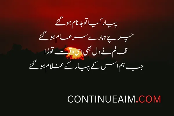Badnaam Sad Shayari in Urdu