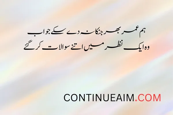 Eyes Quotes in Urdu