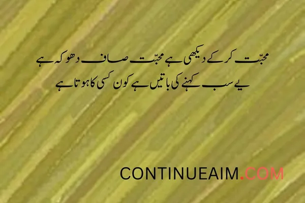 Dhoka Quotes in Urdu