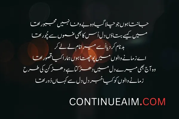 Kisi Ko Badnaam Karna Status in Urdu