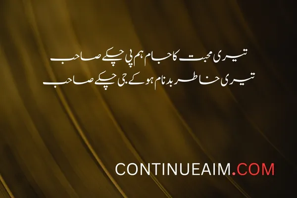 Badnaam Sad Shayari in Urdu